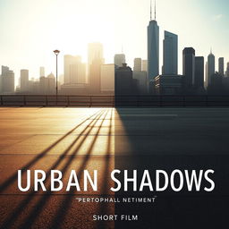 A captivating poster for the short film 'Urban Shadows'