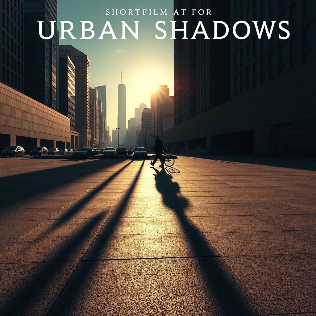 A captivating poster for the short film 'Urban Shadows'