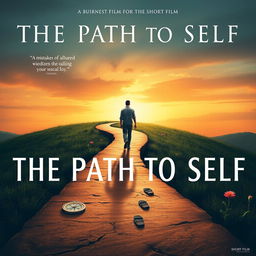 A captivating poster for the short film 'The Path to Self'
