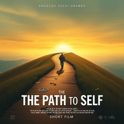 A captivating poster for the short film 'The Path to Self'