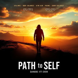 A captivating poster for the short film 'Path to Self'