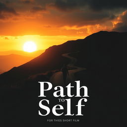 A captivating poster for the short film 'Path to Self'