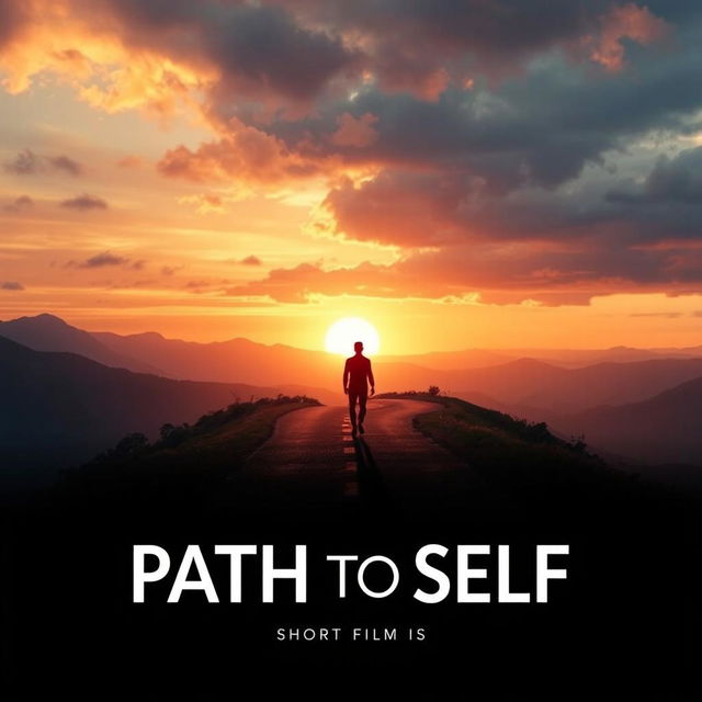 A captivating poster for the short film 'Path to Self'