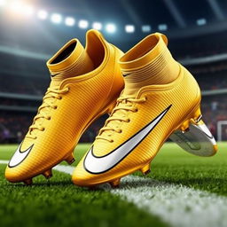 A stunning pair of Nike Mercurial football boots inspired by the prestigious Ballon d'Or