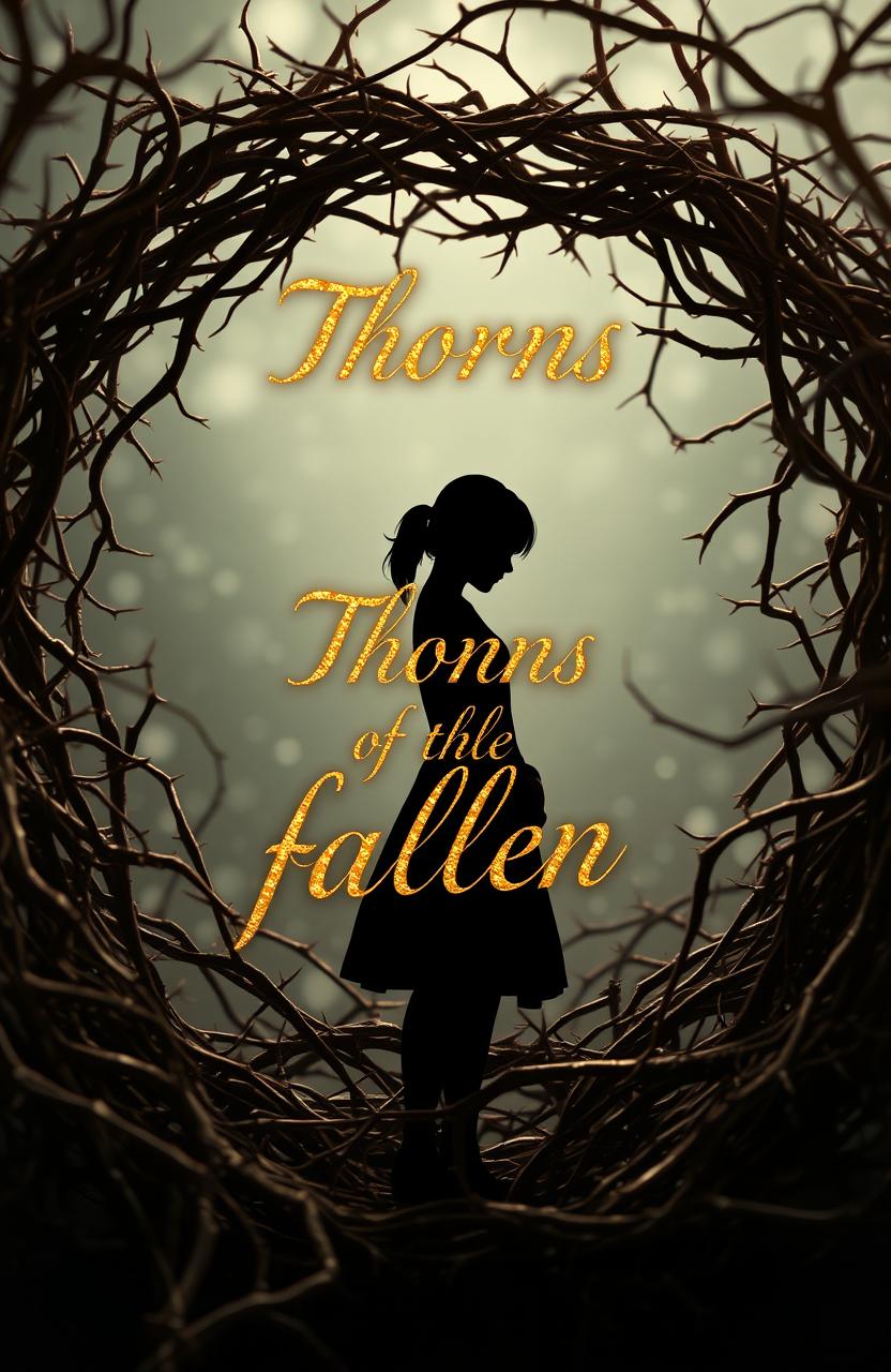 A captivating scene featuring intricately designed, mesmerizing thorns that twist and intertwine, forming a dense background