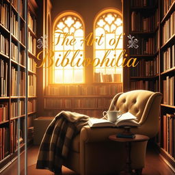 A captivating book cover design for a book about bibliophiles