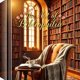 A captivating book cover design for a book about bibliophiles