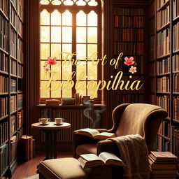 A captivating book cover design for a book about bibliophiles