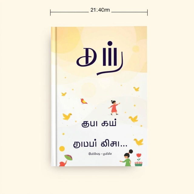 A beautifully designed book cover for 'கவிபாரதி' which features the title prominently at the top in elegant Tamil script