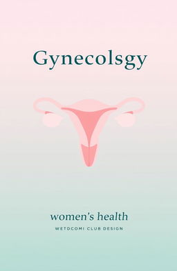 A simple and elegant book cover design about uteruses and gynecology