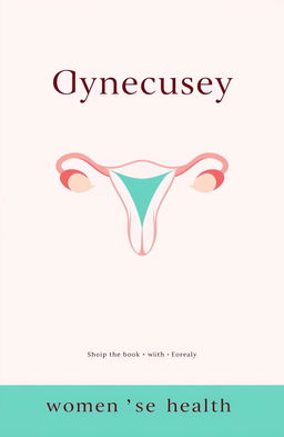 A simple and elegant book cover design about uteruses and gynecology