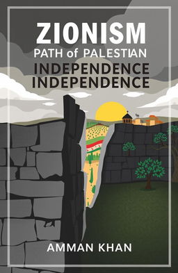 A powerful and thought-provoking book cover representing the themes of Zionism and Palestine