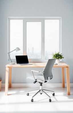 An aesthetically pleasing workspace designed for productivity