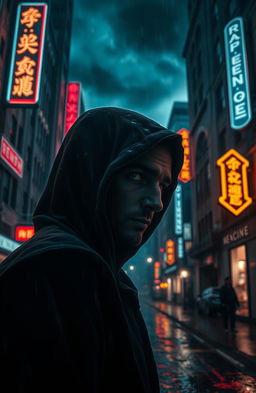 A dramatic revenge story set in a dark, atmospheric city at night
