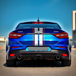 A striking Maruti Suzuki Baleno 2023 featuring a rear design inspired by the Lamborghini Evo STO