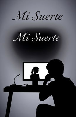 A striking book cover design for a novel titled 'Mi Suerte'