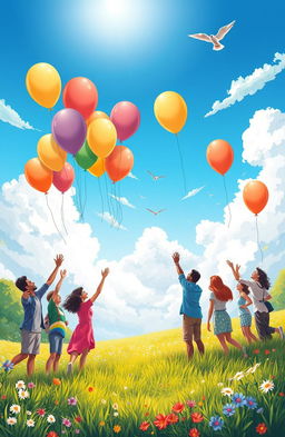 An illustration representing the concept of freedom