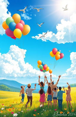 An illustration representing the concept of freedom