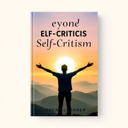 A captivating book cover design for 'Beyond Self-Criticism' by Great Learner