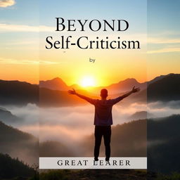 A captivating book cover design for 'Beyond Self-Criticism' by Great Learner