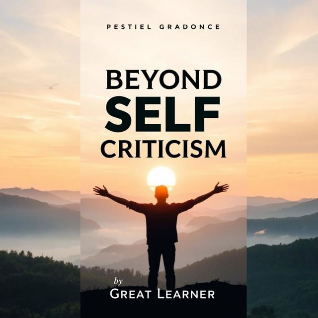 A captivating book cover design for 'Beyond Self-Criticism' by Great Learner