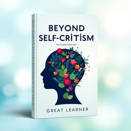 A visually striking book cover design for 'Beyond Self-Criticism' by Great Learner