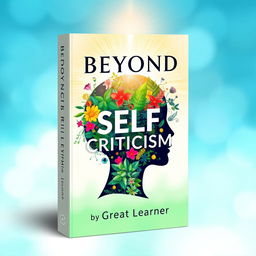 A visually striking book cover design for 'Beyond Self-Criticism' by Great Learner