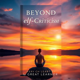 An inspiring book cover design for 'Beyond Self-Criticism' by Great Learner