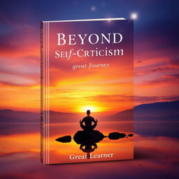 An inspiring book cover design for 'Beyond Self-Criticism' by Great Learner