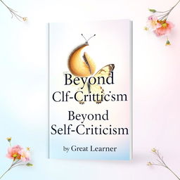 An engaging book cover design for 'Beyond Self-Criticism' by Great Learner