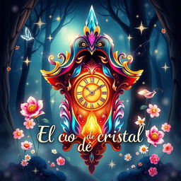 A beautifully illustrated cover design for the book 'El cuco de cristal'