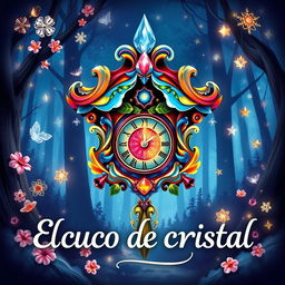 A beautifully illustrated cover design for the book 'El cuco de cristal'