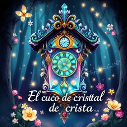 A beautifully illustrated cover design for the book 'El cuco de cristal'