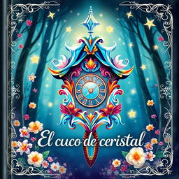 A beautifully illustrated cover design for the book 'El cuco de cristal'
