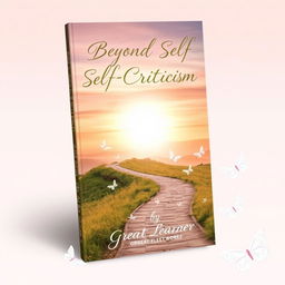 A captivating book cover design for 'Beyond Self-Criticism' by Great Learner