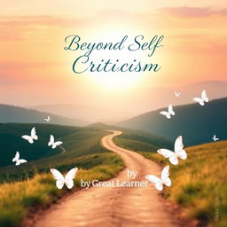 A captivating book cover design for 'Beyond Self-Criticism' by Great Learner