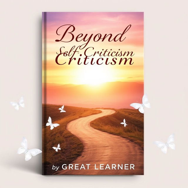 A captivating book cover design for 'Beyond Self-Criticism' by Great Learner