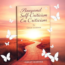 A captivating book cover design for 'Beyond Self-Criticism' by Great Learner