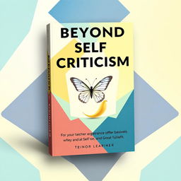 A motivational and thoughtful book cover design for "Beyond Self-Criticism" by Great Learner