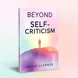 A thought-provoking and empowering book cover design for "Beyond Self-Criticism" by Great Learner