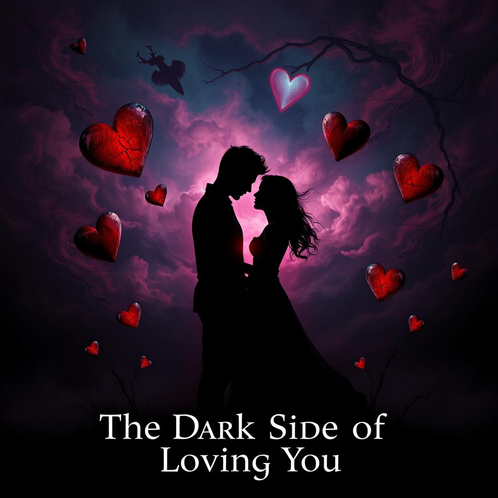 A visually captivating and emotionally intense depiction of 'The Dark Side of Loving You'