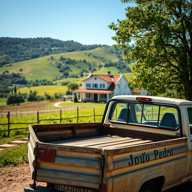 A beautiful landscape featuring a picturesque farm