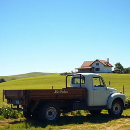 A beautiful landscape featuring a picturesque farm