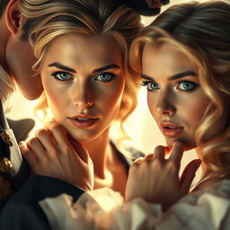 A cinematic film still capturing an ultra-fine, UHD masterpiece of a romantic scene set in 1860s England, blending historical romance with reality