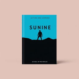 A simple yet captivating book cover design for an action and suspense novel