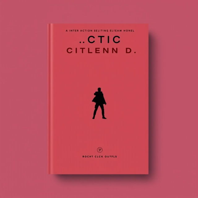 A simple yet captivating book cover design for an action and suspense novel