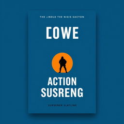 A simple yet captivating book cover design for an action and suspense novel
