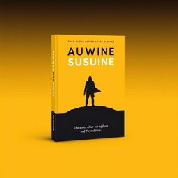 A simple yet captivating book cover design for an action and suspense novel