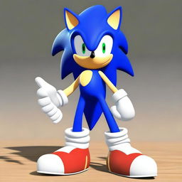 Show a scene with unused Sonic character and Majin Sonic from the Sonic game series