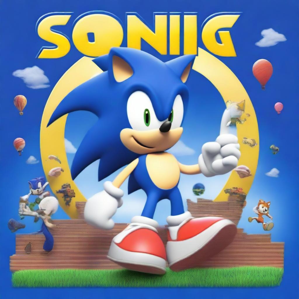 Generate an image of a poster for Sonic the Hedgehog 4 movie